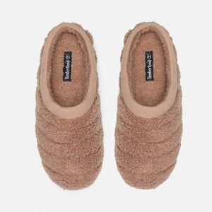 Timberland Tan Fleece Slippers